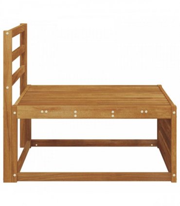 vidaXL Outdoor Middle Sofa Solid Acacia Wood Natural 79 x 83 x 73 cm