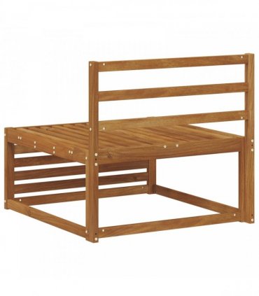 vidaXL Outdoor Middle Sofa Solid Acacia Wood Natural 79 x 83 x 73 cm