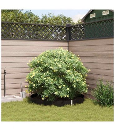 vidaXL Root Barrier Black 0.7 x 15 m Polyethylene — Model: with metal strip