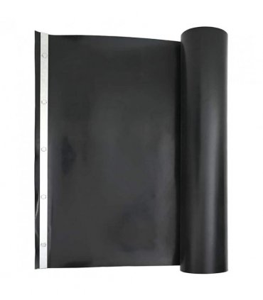 vidaXL Root Barrier Black 1 x 5 m Polyethylene — Model: with metal strip