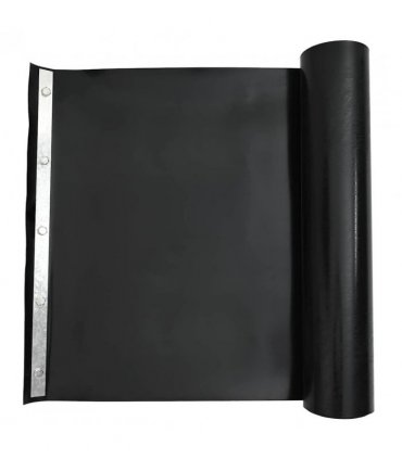 vidaXL Root Barrier Black 0.7 x 5 m Polyethylene — Model: with metal strip