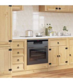 vidaXL Cabinet SKI Honey Brown 60 x 46 x 81 cm Solid Pine Wood — Model: Oven cabinet
