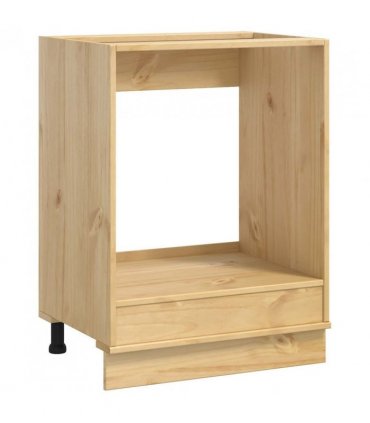 vidaXL Cabinet SKI Honey Brown 60 x 46 x 81 cm Solid Pine Wood — Model: Oven cabinet