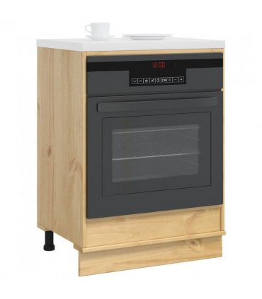 vidaXL Cabinet SKI Honey Brown 60 x 46 x 81 cm Solid Pine Wood — Model: Oven cabinet