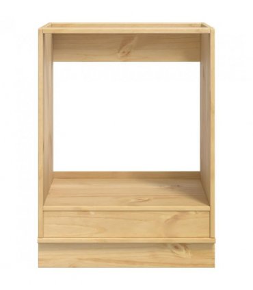 vidaXL Cabinet SKI Honey Brown 60 x 46 x 81 cm Solid Pine Wood — Model: Oven cabinet