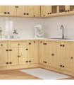 vidaXL Cabinet SKI Honey Brown 80 x 80 x 81 cm Solid Pine Wood — Model: Corner base cabinet