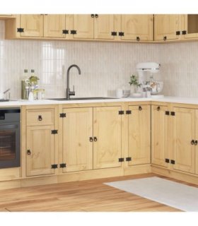 vidaXL Cabinet SKI Honey Brown 80 x 46 x 81 cm Solid Pine Wood — Model: Sink cabinet