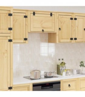 vidaXL Cabinet SKI Honey Brown 60 x 32 x 40 cm Solid Pine Wood — Model: Wall cabinet with flip-up door