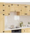 vidaXL Cabinet SKI Honey Brown 60 x 32 x 40 cm Solid Pine Wood — Model: Wall cabinet with flip-up door