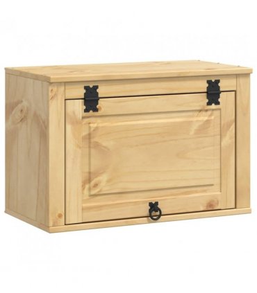 vidaXL Cabinet SKI Honey Brown 60 x 32 x 40 cm Solid Pine Wood — Model: Wall cabinet with flip-up door