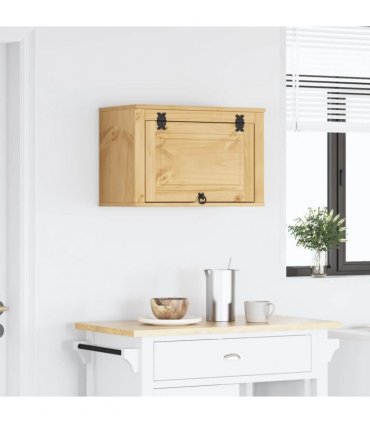 vidaXL Cabinet SKI Honey Brown 60 x 32 x 40 cm Solid Pine Wood — Model: Wall cabinet with flip-up door