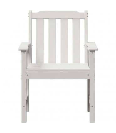 vidaXL Garden Dining Chair 2 pcs White 65.5 x 59 x 88 cm HDPE