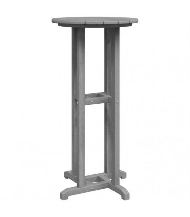 vidaXL Bar Table Light Grey 55 x 55 x 107 cm Polyethylene