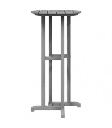 vidaXL Bar Table Light Grey 55 x 55 x 107 cm Polyethylene