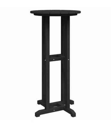 vidaXL Bar Table Black 55 x 55 x 107 cm Polyethylene