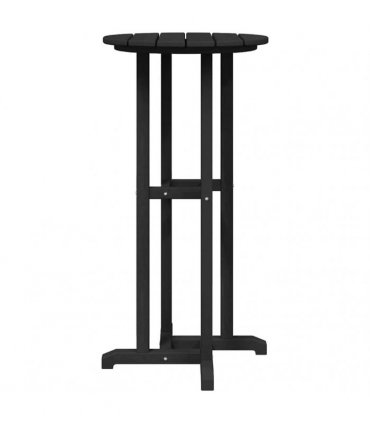 vidaXL Bar Table Black 55 x 55 x 107 cm Polyethylene