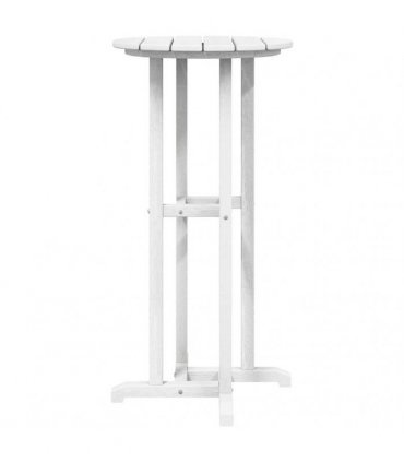 vidaXL Bar Table White 55 x 55 x 107 cm Polyethylene