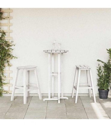 vidaXL Bar Stool 2 pcs White 52 x 43 x 73.5 cm HDPE
