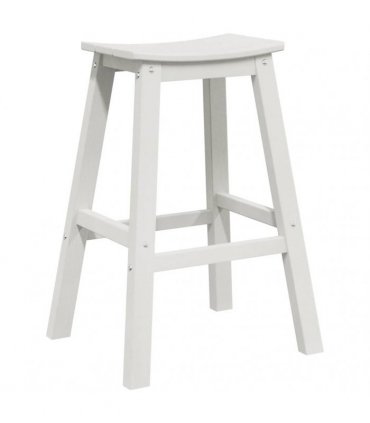 vidaXL Bar Stool 2 pcs White 52 x 43 x 73.5 cm HDPE