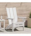 vidaXL Folding Adirondack Chair White 80.5 x 74.5 x 92 cm HDPE