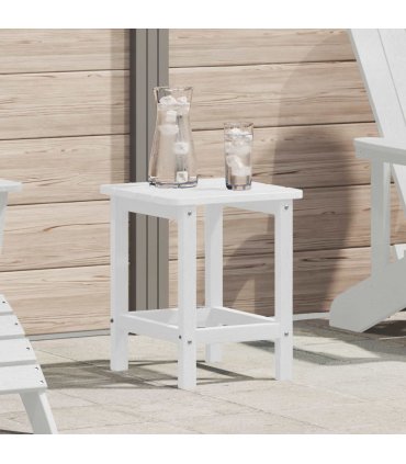 vidaXL Side Table White 38 x 38 x 46 cm Polyethylene