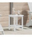vidaXL Side Table White 38 x 38 x 46 cm Polyethylene