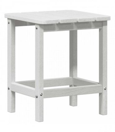 vidaXL Side Table White 38 x 38 x 46 cm Polyethylene