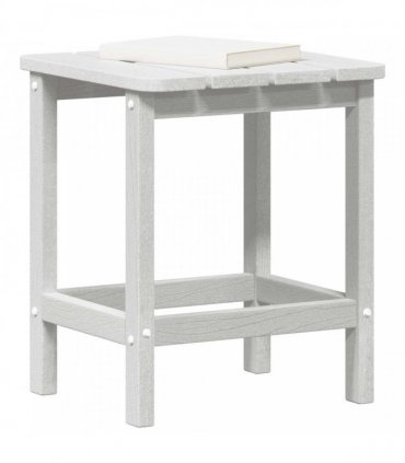 vidaXL Side Table White 38 x 38 x 46 cm Polyethylene