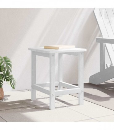 vidaXL Side Table White 38 x 38 x 46 cm Polyethylene