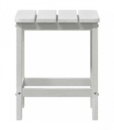 vidaXL Side Table White 38 x 38 x 46 cm Polyethylene
