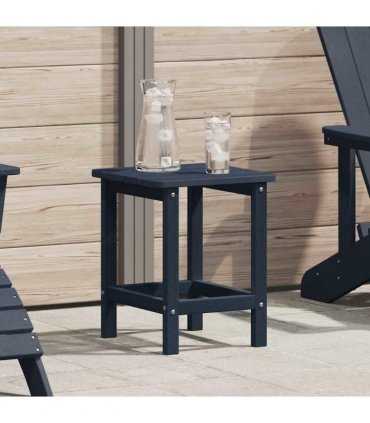 vidaXL Side Table Navy Blue 38 x 38 x 46 cm Polyethylene