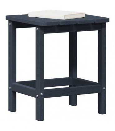 vidaXL Side Table Navy Blue 38 x 38 x 46 cm Polyethylene