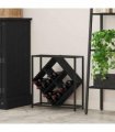 vidaXL Wine Rack Black Oak 51 x 18 x 52.5 cm Engineered Wood