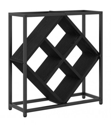 vidaXL Wine Rack Black Oak 51 x 18 x 52.5 cm Engineered Wood