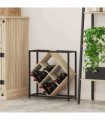 vidaXL Wine Rack Sonoma Oak 51 x 18 x 52.5 cm Engineered Wood