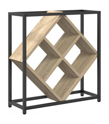 vidaXL Wine Rack Sonoma Oak 51 x 18 x 52.5 cm Engineered Wood