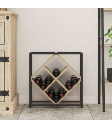 vidaXL Wine Rack Sonoma Oak 51 x 18 x 52.5 cm Engineered Wood