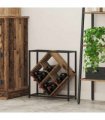 vidaXL Wine Rack Old Wood 51 x 18 x 52.5 cm Engineered Wood