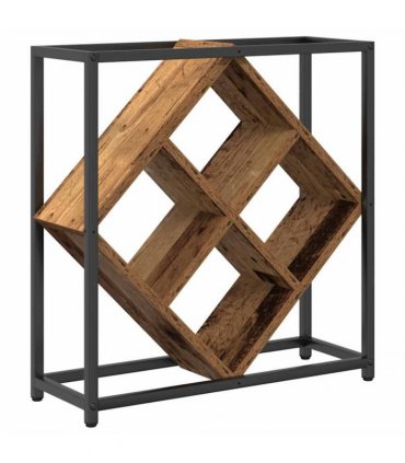 vidaXL Wine Rack Old Wood 51 x 18 x 52.5 cm Engineered Wood