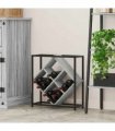 vidaXL Wine Rack Grey Sonoma 51 x 18 x 52.5 cm Engineered Wood