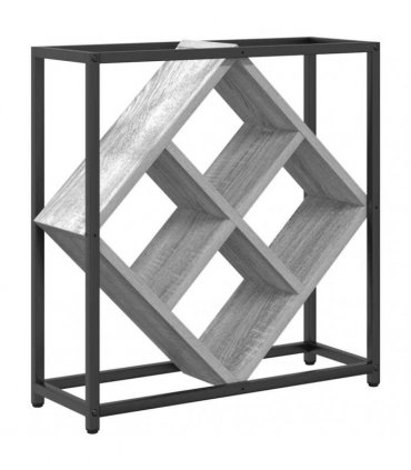 vidaXL Wine Rack Grey Sonoma 51 x 18 x 52.5 cm Engineered Wood
