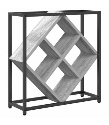 vidaXL Wine Rack Grey Sonoma 51 x 18 x 52.5 cm Engineered Wood