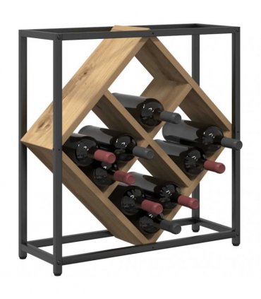 vidaXL Wine Rack Artisan Oak 51 x 18 x 52.5 cm Engineered Wood