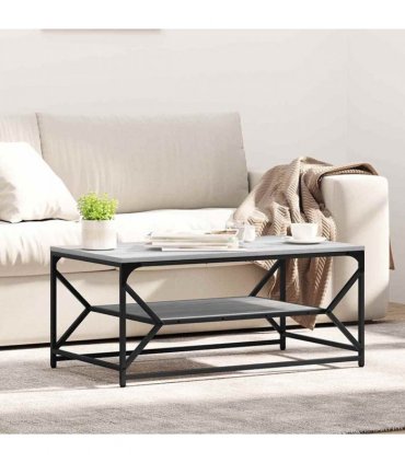 vidaXL Coffee Table Grey Sonoma 90 x 50 x 40 cm