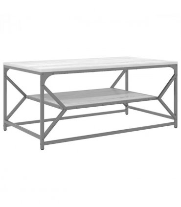 vidaXL Coffee Table Grey Sonoma 90 x 50 x 40 cm