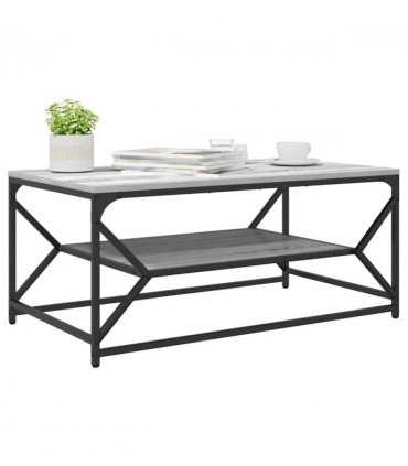 vidaXL Coffee Table Grey Sonoma 90 x 50 x 40 cm