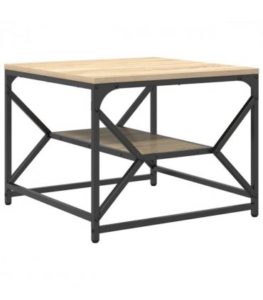 vidaXL Coffee Table Sonoma Oak 51 x 50 x 40 cm