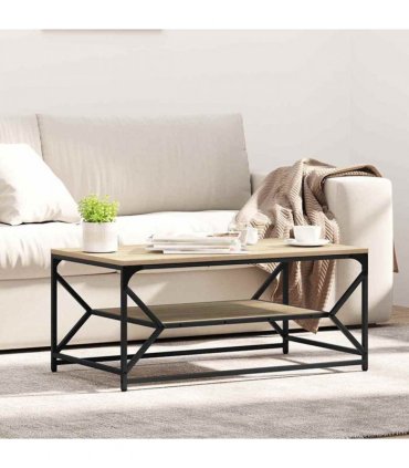 vidaXL Coffee Table Sonoma Oak 90 x 50 x 40 cm