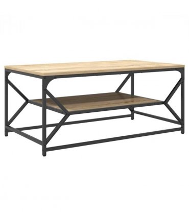 vidaXL Coffee Table Sonoma Oak 90 x 50 x 40 cm