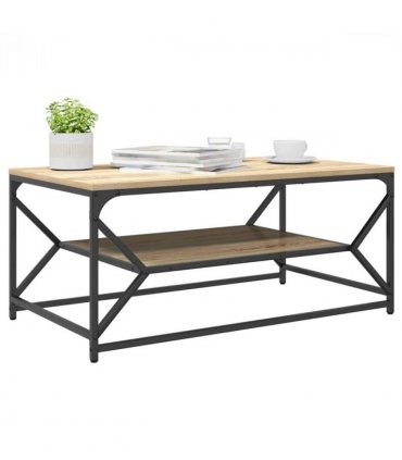 vidaXL Coffee Table Sonoma Oak 90 x 50 x 40 cm